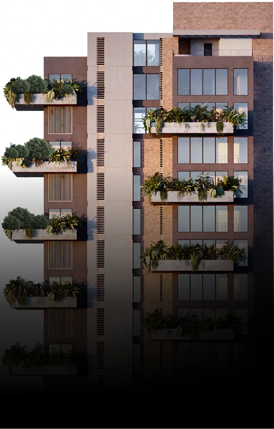 Architectural masterplan of Morph Lalinde's 29-floor luxury development, featuring exclusive $3M penthouse for discerning international investors