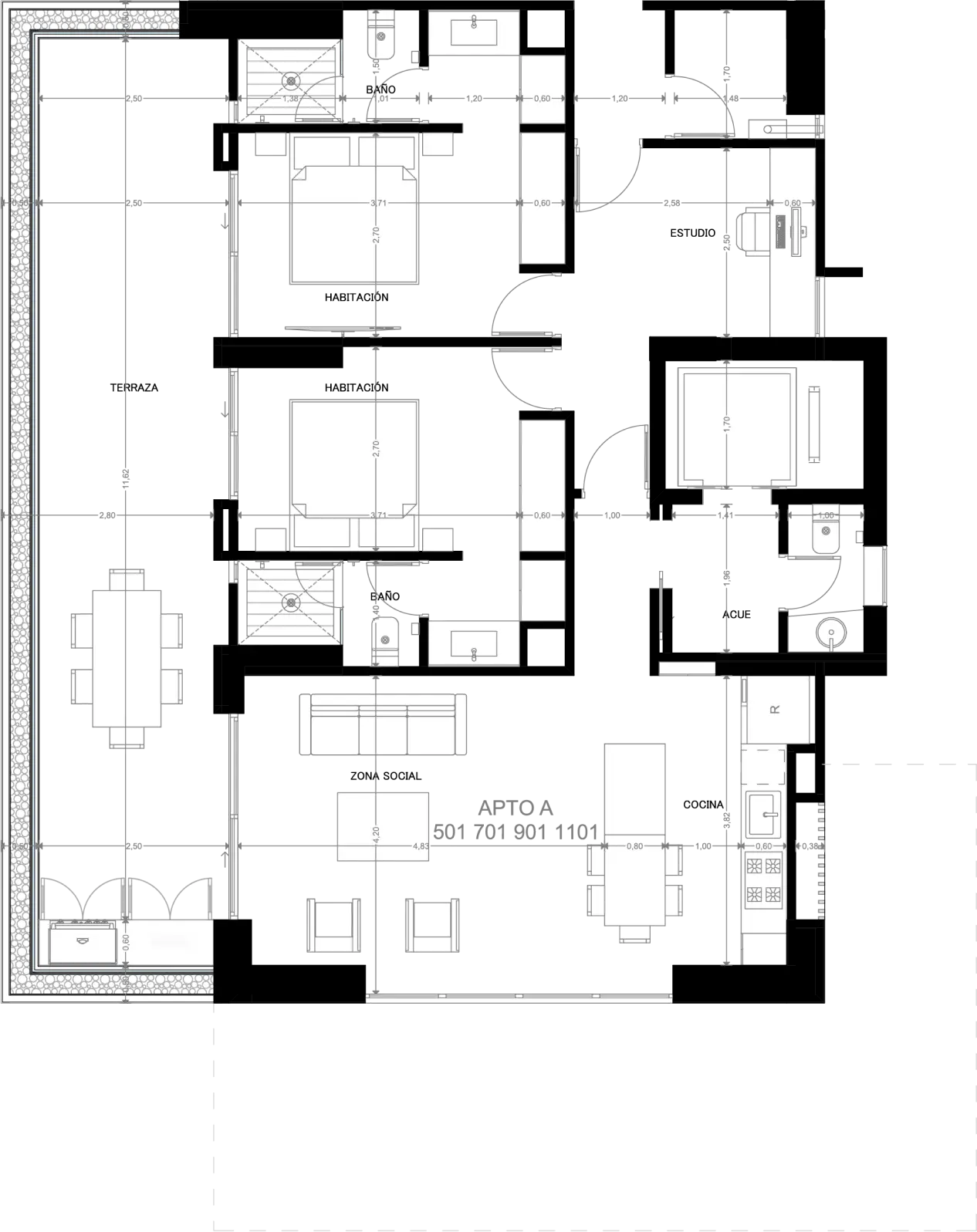 Planos Apto 501 Morph Lalinde
