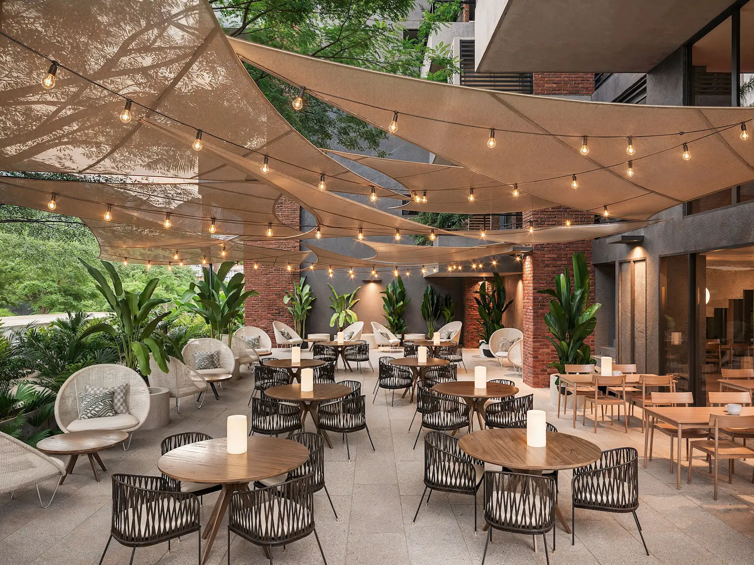 Restaurante como amenidad social de Morph Pance.